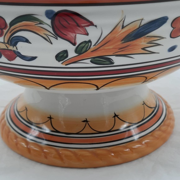 Chris Madden Villa Ancona Serving Bowl Dish Round Kitchen Dinnerware - Picture 2 of 6